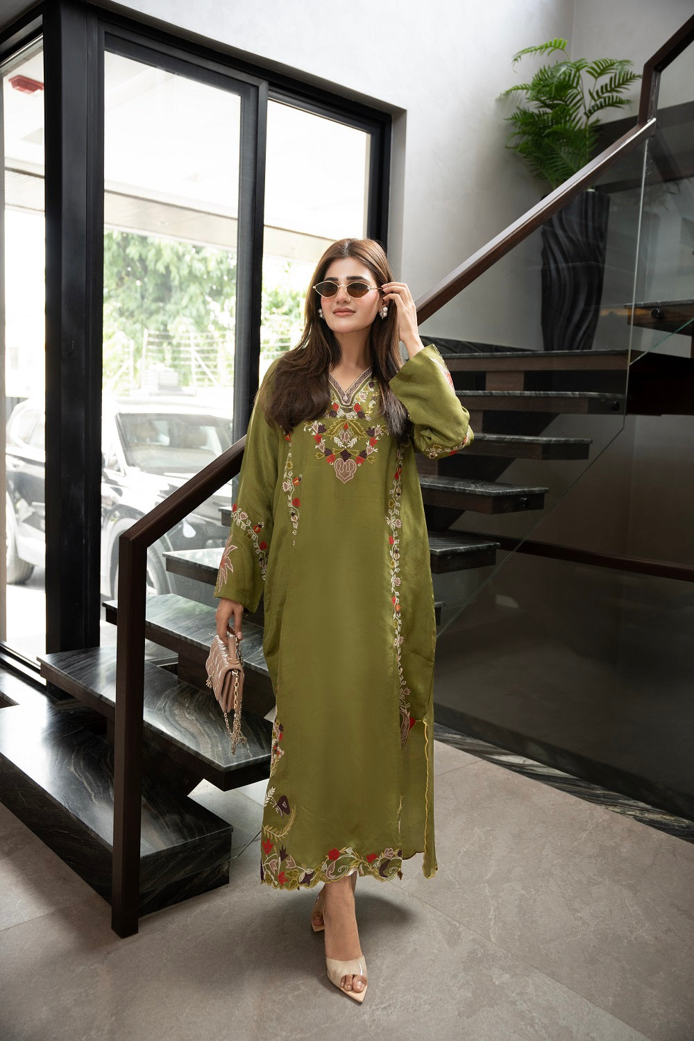 Silk kaftaan